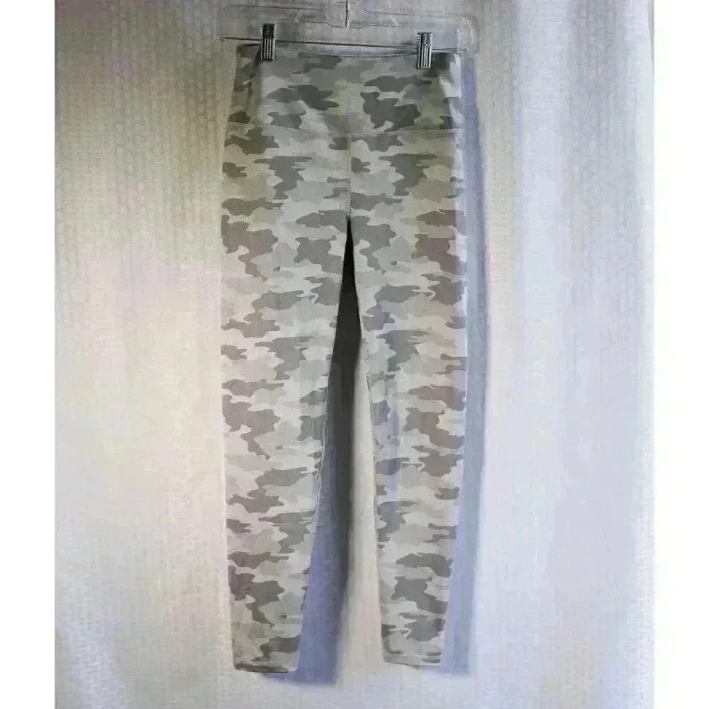 Kyodan Gray Camo Print Leggings Women's Size S Small Petite